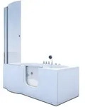 AcquaVapore by Sandra Jentho Whirlpool-Seniorendusche, Wei&szlig;, Glas, Kunststoff,