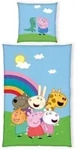 Herding Jugendbettw&auml;sche Peppa Pig, Mehrfarbig, Textil, 135x200 cm, Oeko-Tex&reg;