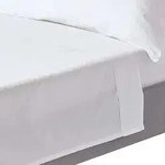Homescapes Satin-Bettlaken, Wei&szlig;, Textil, Uni, Quadratisch, 275x275 cm,...
