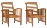 vidaXL Gartenst&uuml;hle, Braun, Holz, 59x83x67 cm, Gartenm&ouml;bel, Gartenst&uuml;hle,