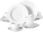 Seltmann Weiden Kombiservice, Wei&szlig;, Keramik, 20-teilig, Rund, 2x2x2 cm, Essen &
