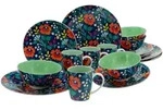 Creatable Kombiservice, Mehrfarbig, Keramik, 16-teilig, Blume, 300 ml, Essen &