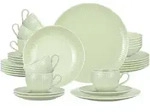 Seltmann Weiden Kombi-Service, Gr&uuml;n, Keramik, 30-teilig, Rund, 2x2x2 cm, Essen &