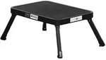 Tritthocker, Schwarz, Kunststoff, 47x18x32 cm, Wohnzimmer, Hocker