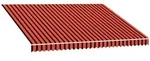 vidaXL Markisenbespannung, Dunkelorange, Braun, Textil, Rechteckig, 295x380 cm,