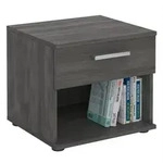 CARO-M&ouml;bel Nachttisch, Esche, Holzwerkstoff, Mode, 42x38x30 cm, Schlafzimmer,