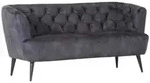 Livetastic 2,5-Sitzer, Dunkelgrau, Holz, Uni, 190x83x70 cm, Made in EU, R&uuml;cken...