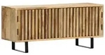 vidaXL Lowboard, Braun, Holz, Mangoholz, 1 F&auml;cher, Rechteckig, 90x40x30 cm,