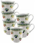 Villeroy & Boch Henkelbecher, Mehrfarbig, Keramik, Rund, Kaffee & Tee, Tassen,