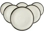 Seltmann Weiden Fr&uuml;hst&uuml;cksteller, Beige, Grau, Keramik, Rund, Essen & Trinken,