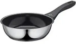 K&uuml;chenprofi Bratpfanne Roma, Silber, Metall, Kunststoff, Kochen, Pfannen,