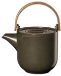 ASA Teekanne Coppa Nori, Dunkelgr&uuml;n, Holz, Keramik, 600 ml, 10.7x12x14.5 cm,...