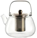 Leonardo Teekanne TE PER TE, Klar, Metall, Glas, 1500 ml, 16.4x14x16.2 cm,...