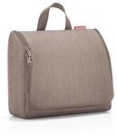Reisenthel Kulturbeutel Toiletbag XL herringbone mokka, Mokka, Textil, 28x23x10 cm,
