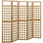 vidaXL Spalier/Paravent, Braun, Holz, Tanne, Rechteckig, 180x180x201.5 cm,
