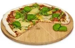 Relaxdays Pizzateller, Hellbraun, Holz, 33x1.5x33 cm, Grills & Outdoor-K&uuml;chen,