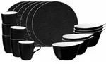 Seltmann Weiden Fr&uuml;hst&uuml;cks-Set, Schwarz, Keramik, 18-teilig, Rund, 2x2x2 cm, Essen