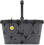 Reisenthel Einkaufskorb Carrybag smiley grey, Anthrazit, Textil, 22 L, 48x29x28 cm,