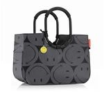 Reisenthel Einkaufstasche Loopshopper L smiley grey, Anthrazit, Textil, 46x34.5x25