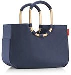 Reisenthel Einkaufstasche Loopshopper L midnight gold, Dunkelblau, Textil, 46x34.5x25