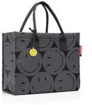 Reisenthel Einkaufstasche Daily shopper smiley grey, Anthrazit, Textil, 14 L,