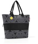 Reisenthel Shopper Shopper E1 smiley grey, Anthrazit, Textil, 12 L, 50x26.5x16.5 cm,