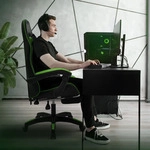 Ml-Design Gamingstuhl, Gr&uuml;n, Kunststoff, 1-Sitzer, 62x119x62 cm, Kinder- &