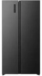 Hisense Side-By-Side, Anthrazit, Metall, Kunststoff, Glas, 2 Schublade(n),2