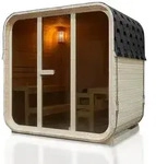 Artsauna Fasssauna, Natur, Holz, 228x225x180 cm, Freizeit, Wellness, Sauna