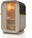 Artsauna Fasssauna, Natur, Holz, 128x194x120 cm, Freizeit, Wellness, Sauna