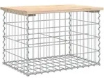 vidaXL Gartenbank, Braun, Holz, 1-Sitzer, Rechteckig, 63x42x44 cm, Gartenm&ouml;bel,