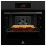 Electrolux Einbaubackofen Matt Black Design, Schwarz, Metall, Glas, A+,