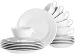 Creatable Kaffeeservice Frederike weiss, Wei&szlig;, Keramik, 18-teilig, 180 ml,180...