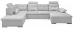 ed exciting design Wohnlandschaft, Hellgrau, Kunststoff, 5-Sitzer, U-Form,