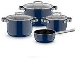 WMF Kochtopfset Fusiontec&reg; Mineral PRO - Tim Raue Edition, Dunkelblau, Metall,
