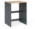 Vicco Waschmaschinenschrank, Anthrazit, Honigeiche, Holzwerkstoff, Rechteckig,