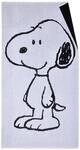 Vossen Strandtuch Snoopy Beach, Schwarz, Textil, Uni, 100x180 cm, ISO 9001, Fkt, Made