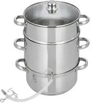 ELO Dampfentsafter Galactica, Silber, Metall, 7 L, geschmacksneutral, K&uuml;chenger&auml;te,