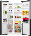 Gorenje Side-By-Side, Schwarz, Metall, 2 Schublade(n) Schubladen, 91.1x178.6x61.5 cm,
