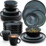 S&auml;nger Kombiservice, Blau, Stein, 30-teilig, Rund, 26.5x10x26.5 cm, kratzfest,...