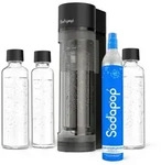 Sodapop Wassersprudler Logan, Schwarz, Kunststoff, 11.2x42.6x18.8 cm, Lfgb, FSC...