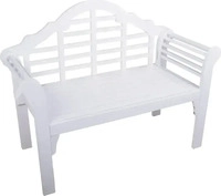 Gardenson GARTENBANK Wei&szlig; 54x95x124 cm