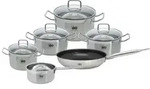 ELO Kochtopfset Profi Therm Duo, 6-teilig, 16 cm,20 cm,14 cm, 1,6 L,3 L,5,3 L,2,7