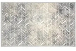 Astra FU&szlig;MATTE Miabella, Grau, Beige, Textil, Streifen, rechteckig, 66x110 cm,