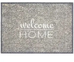Astra Fussmatte, Grau, Beige, Textil, rechteckig, 50x70 cm, rutschfest,