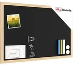 ALLboards Kreidetafel, Schwarz, Metall, 60x40x1.5 cm, Dekoration, Magnettafeln &