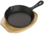 Echtwerk Servierpfanne, Schwarz, Metall, 0,42 L, rund, 15x3.5x25 cm,