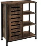 tectake Sideboard, Rost, Holzwerkstoff, Beton Optik, Rechteckig, 71x82x32 cm,
