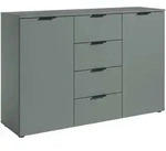 Carryhome Sideboard, Salbeigr&uuml;n, Kunststoff, 2 F&auml;cher, 4 Schublade(n) Schubladen,