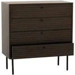 MCW Kommode, Dunkelbraun, Holz, Pappel, 40x80x85 cm, Wohnzimmer, Kommoden &